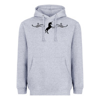 Heather Grey unicorn Heavyweight Hoodie - artisFamous