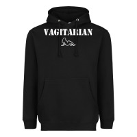 Black vagitarian Heavyweight Hoodie - artisFamous