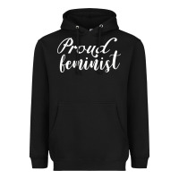 Black Proud feminist Heavyweight Hoodie - artisFamous
