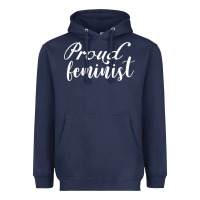 Navy Proud feminist Heavyweight Hoodie - artisFamous