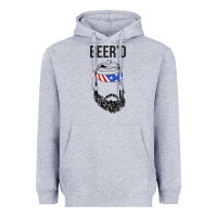 Heather Grey beer'd funny Heavyweight Hoodie - artisFamous