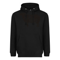 Black black sheep silhouette Heavyweight Hoodie - artisFamous