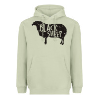 Matcha black sheep silhouette Heavyweight Hoodie - artisFamous