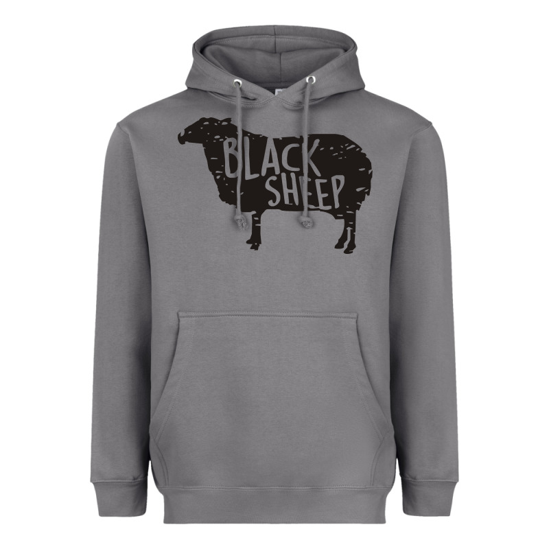 Black Sheep Silhouette Heavyweight Hoodie by artisFamous | Teevron