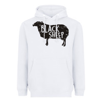 White black sheep silhouette Heavyweight Hoodie - artisFamous