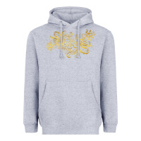 Heather Grey Gold2 Heavyweight Hoodie - artisFamous