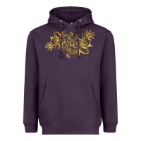 Plum Gold2 Heavyweight Hoodie - artisFamous
