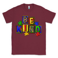 Burgundy Be kind Classic Tee - CowGirlArtShop
