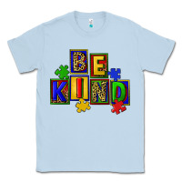 Dusty Blue Be kind Classic Tee - CowGirlArtShop