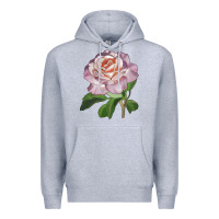 Heather Grey belinda's blush rose Premium Hoodie - LillyAllenDesigns