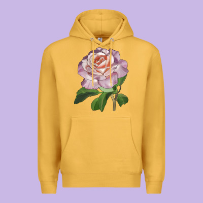 Belinda's Blush Rose Premium Hoodie Designed By Lillyallendesigns