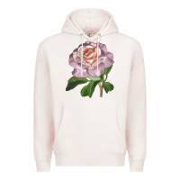 Pale Pink belinda's blush rose Premium Hoodie - LillyAllenDesigns