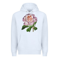 White belinda's blush rose Premium Hoodie - LillyAllenDesigns