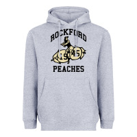 Heather Grey rockford peaches Heavyweight Hoodie - artisFamous