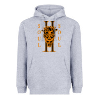 Heather Grey soul ii Heavyweight Hoodie - artisFamous