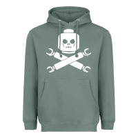 Sage block face pirate Heavyweight Hoodie - artisFamous