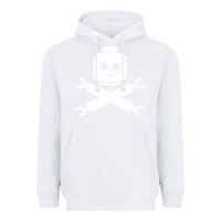 White block face pirate Heavyweight Hoodie - artisFamous