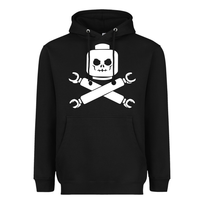 Block Face Pirate Heavyweight Hoodie by artisFamous | Teevron
