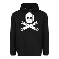 Black block face pirate Heavyweight Hoodie - artisFamous