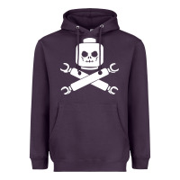 Plum block face pirate Heavyweight Hoodie - artisFamous