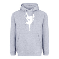 Heather Grey breakdancer Heavyweight Hoodie - artisFamous