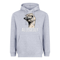 Heather Grey letterkenny allegedly ostrich funny Heavyweight Hoodie - artisFamous