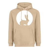 Mushroom bunny and full moon funny Heavyweight Hoodie - artisFamous