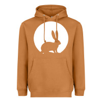 Meerkat bunny and full moon funny Heavyweight Hoodie - artisFamous