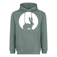 Sage bunny and full moon funny Heavyweight Hoodie - artisFamous