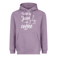 Lavender Fueled by jesus and coffee Heavyweight Hoodie - artisFamous