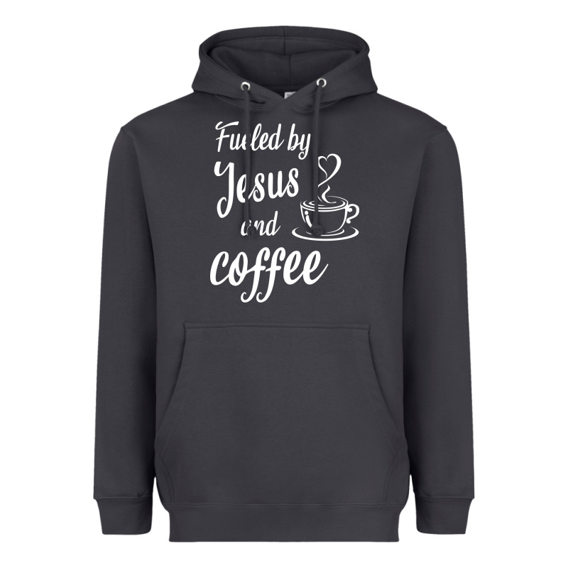 Fueled By Jesus And Coffee Heavyweight Hoodie by artisFamous | Teevron