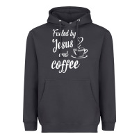 Smoke Fueled by jesus and coffee Heavyweight Hoodie - artisFamous