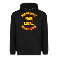 Black bandidos support your local texas Heavyweight Hoodie - artisFamous
