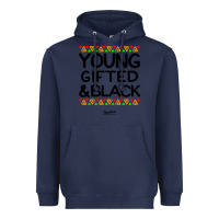 Navy young gifted and black african american men Heavyweight Hoodie - artisFamous