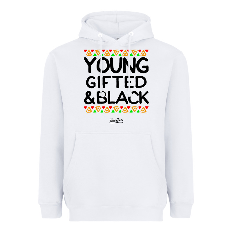 Young Gifted And Black African American Men Heavyweight Hoodie by artisFamous | Teevron