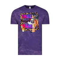 Cloud Purple Small business mama Mother's Day Vintage Tee - FaDigitalArtStudio