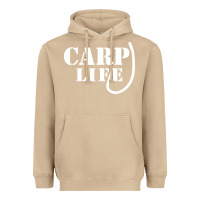 Mushroom carp life funny fish fishing Heavyweight Hoodie - artisFamous