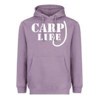 Lavender carp life funny fish fishing Heavyweight Hoodie - artisFamous