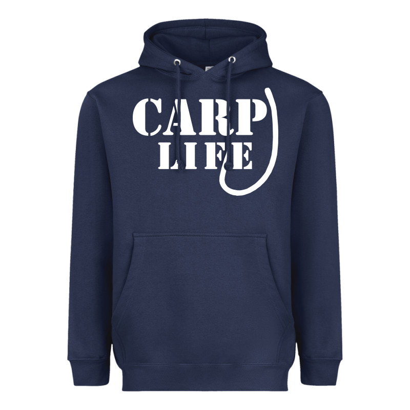 Carp Life Funny Fish Fishing Heavyweight Hoodie by artisFamous | Teevron
