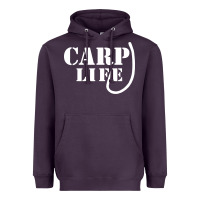 Plum carp life funny fish fishing Heavyweight Hoodie - artisFamous
