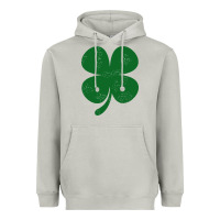 Moon Dust distressed green four leaf clover Heavyweight Hoodie - artisFamous