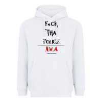 White fck tha police Heavyweight Hoodie - artisFamous