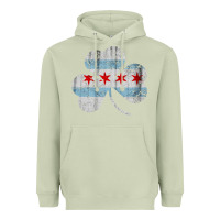 Matcha irish chicago flag shamrock Heavyweight Hoodie - artisFamous