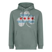 Sage irish chicago flag shamrock Heavyweight Hoodie - artisFamous