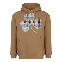 Toasted Coconut irish chicago flag shamrock Heavyweight Hoodie - artisFamous