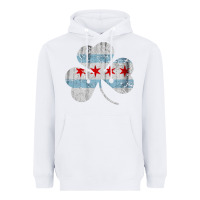 White irish chicago flag shamrock Heavyweight Hoodie - artisFamous