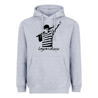 Heather Grey legendary hambino Heavyweight Hoodie - artisFamous