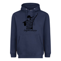 Navy legendary hambino Heavyweight Hoodie - artisFamous
