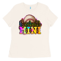 Bone baseball mini Ladies Tee - OliviaCreatesArt