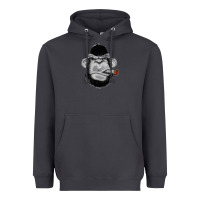 Smoke Monkey Smoking Heavyweight Hoodie - artisFamous